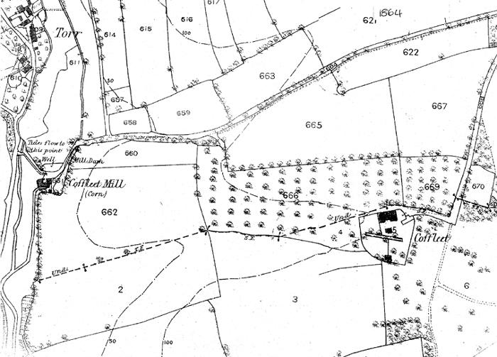 1864 Map of Cofflete