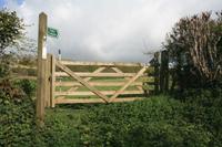 Across fields at Wiverton