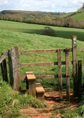 Stile before Tapps Lodge