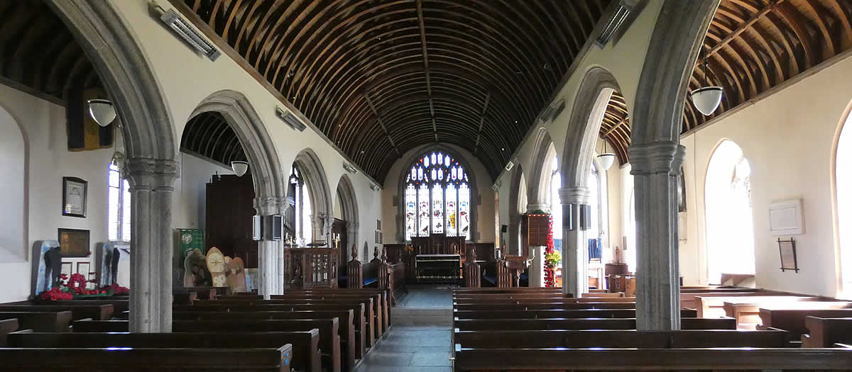 Interior of Brixton Parish Church